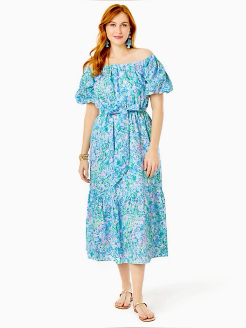 Lilly Pulitzer Tamie Off the Shoulder Dress